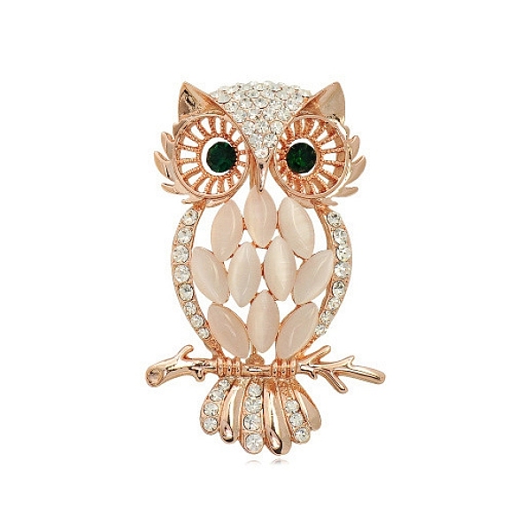 PandaHall Alloy Rhinestone Brooches, with Cat Eye, Moon with Owl Brooches for Women, Golden, 57x32mm Alloy+Rhinestone Owl Clear
PandaHall Alloy Rhinestone Brooches, with Cat Eye, Moon with Owl Brooches for Women, Golden, 57x32mm Alloy+Rhinestone Owl Clear