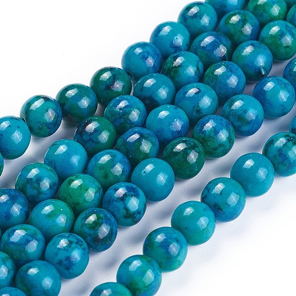 PandaHall Synthetic Chrysocolla Beads Strands, Dyed, Round, 8mm, Hole: 1.4mm, about 33pcs/strand, 10 inch(25.5cm) Chrysocolla Round
PandaHall Synthetic Chrysocolla Beads Strands, Dyed, Round, 8mm, Hole: 1.4mm, about 33pcs/strand, 10 inch(25.5cm) Chrysocolla Round
