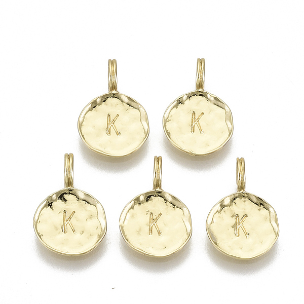 PandaHall Alloy Pendants, Cadmium Free & Nickel Free & Lead Free, Flat Round with Letter, Real 18K Gold Plated, Letter.K, 17x11.5x1.5mm...
PandaHall Alloy Pendants, Cadmium Free & Nickel Free & Lead Free, Flat Round with Letter, Real 18K Gold Plated, Letter.K, 17x11.5x1.5mm...