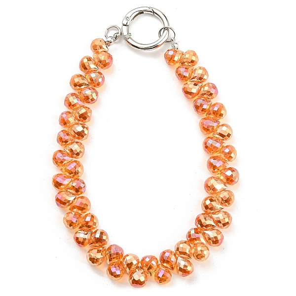 PandaHall Glass Beaded Mobile Straps, Multifunctional Chain, with Iron Spring Gate Ring, Dark Orange, 302~306x14.5mm Glass Teardrop
PandaHall Glass Beaded Mobile Straps, Multifunctional Chain, with Iron Spring Gate Ring, Dark Orange, 302~306x14.5mm Glass Teardrop
