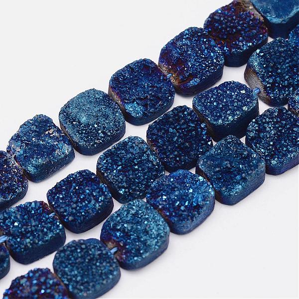 PandaHall Electroplated Natural Druzy Quartz Crystal Bead Strands, Square, Grade AB, Blue Plated, 10~10.5x10~10.5x5~6.5mm, Hole: 1mm, about...
PandaHall Electroplated Natural Druzy Quartz Crystal Bead Strands, Square, Grade AB, Blue Plated, 10~10.5x10~10.5x5~6.5mm, Hole: 1mm, about...