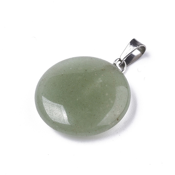 PandaHall Synthetic Green Aventurine Pendants, with Platinum Tone Brass Bails, Flat Round, 22~25x19~21x5~7mm, Hole: 3x6mm Green Aventurine...
PandaHall Synthetic Green Aventurine Pendants, with Platinum Tone Brass Bails, Flat Round, 22~25x19~21x5~7mm, Hole: 3x6mm Green Aventurine...