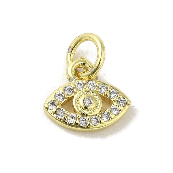 PandaHall Brass Micro Pave Cubic Zirconia Charms, Real 18K Gold Plated, Eye Charms, Clear, 8.5x9x2mm, Hole: 3mm Brass+Cubic Zirconia Eye...
PandaHall Brass Micro Pave Cubic Zirconia Charms, Real 18K Gold Plated, Eye Charms, Clear, 8.5x9x2mm, Hole: 3mm Brass+Cubic Zirconia Eye...