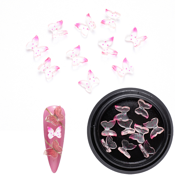 PandaHall Resin Cabochons, Nail Art Decoration Accessories, 3D Butterfly, Pink, 6~7x7~8x3mm, 10pcs/box Resin Butterfly Pink
PandaHall Resin Cabochons, Nail Art Decoration Accessories, 3D Butterfly, Pink, 6~7x7~8x3mm, 10pcs/box Resin Butterfly Pink