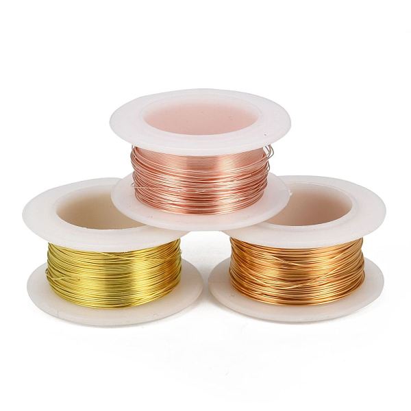 PandaHall Round Copper Jewelry Wire, Lead Free & Cadmium Free & Nickel Free, Long-Lasting Plated, with Spool, Mixed Color, 22 Gauge, 0.6mm...
PandaHall Round Copper Jewelry Wire, Lead Free & Cadmium Free & Nickel Free, Long-Lasting Plated, with Spool, Mixed Color, 22 Gauge, 0.6mm...