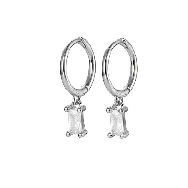 PandaHall Platinum Rhodium Plated 925 Sterling Silver Dangle Hoop Earrings for Women, Rectangle, Clear, 19.8mm Sterling Silver Rectangle...
PandaHall Platinum Rhodium Plated 925 Sterling Silver Dangle Hoop Earrings for Women, Rectangle, Clear, 19.8mm Sterling Silver Rectangle...