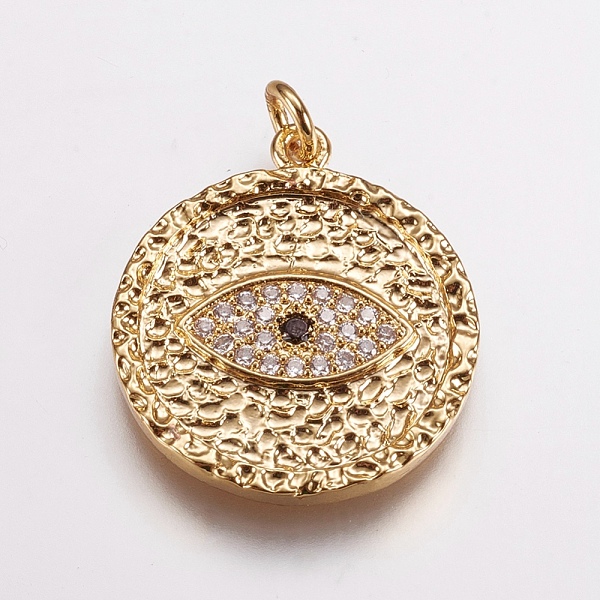 PandaHall Brass Micro Pave Cubic Zirconia Pendants, Flat Round with Eye, Golden, 24x21x2mm, Hole: 2.5mm Brass+Cubic Zirconia Flat Round..., Clear
PandaHall Brass Micro Pave Cubic Zirconia Pendants, Flat Round with Eye, Golden, 24x21x2mm, Hole: 2.5mm Brass+Cubic Zirconia Flat Round..., Clear