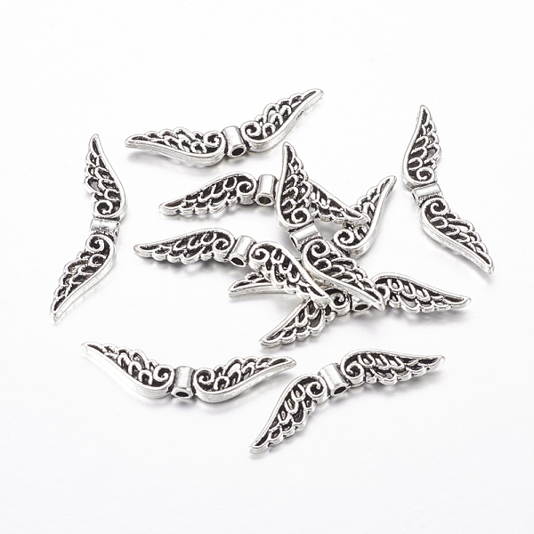 PandaHall Tibetan Style Alloy Beads, Wing, Antique Silver, Lead Free & Cadmium Free, 7.5x30x3mm, Hole: 1mm Alloy Wing
PandaHall Tibetan Style Alloy Beads, Wing, Antique Silver, Lead Free & Cadmium Free, 7.5x30x3mm, Hole: 1mm Alloy Wing