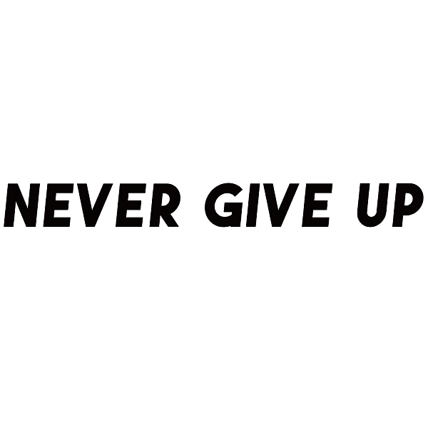 PandaHall PVC Quotes Wall Sticker, for Stairway Home Decoration, Word NEVER GIVE UP, Black, 8x75cm Plastic Word Black
PandaHall PVC Quotes Wall Sticker, for Stairway Home Decoration, Word NEVER GIVE UP, Black, 8x75cm Plastic Word Black