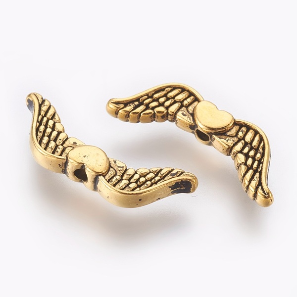 PandaHall Tibetan Style Alloy Beads, Cadmium Free & Lead Free, Wing, Antique Golden, 20x7x3mm Alloy Wing
PandaHall Tibetan Style Alloy Beads, Cadmium Free & Lead Free, Wing, Antique Golden, 20x7x3mm Alloy Wing