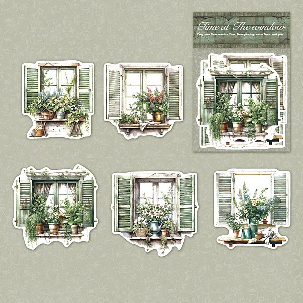 PandaHall 10Pcs 5 Styles Paper Flower Window Decorative Stickers, for DIY Scrapbooking, Travel Diary Craft, Dark Sea Green, 100x100mm...
PandaHall 10Pcs 5 Styles Paper Flower Window Decorative Stickers, for DIY Scrapbooking, Travel Diary Craft, Dark Sea Green, 100x100mm...