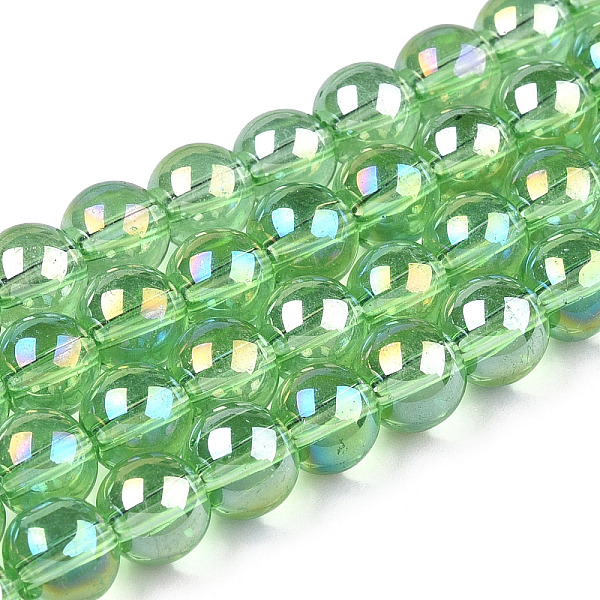 PandaHall Electroplate Transparent Glass Beads Strands, AB Color Plated, Round, Light Green, 6~6.5mm, Hole: 1.4mm, about 67~70pcs/strand...
PandaHall Electroplate Transparent Glass Beads Strands, AB Color Plated, Round, Light Green, 6~6.5mm, Hole: 1.4mm, about 67~70pcs/strand...