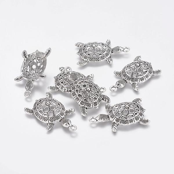PandaHall Tibetan Style Alloy Tortoise Pendants, Cadmium Free & Lead Free, Antique Silver, 39x23.5x8mm, Hole: 2.5mm Alloy Tortoise
PandaHall Tibetan Style Alloy Tortoise Pendants, Cadmium Free & Lead Free, Antique Silver, 39x23.5x8mm, Hole: 2.5mm Alloy Tortoise