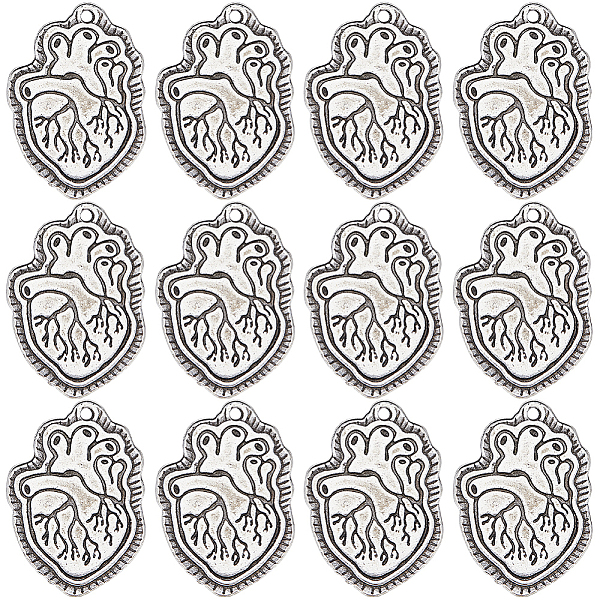 PandaHall SUNNYCLUE 20PCS Alloy Pendants, Heart Charm, Antique Silver, 30x20x2mm, Hole: 1.6mm Alloy Heart
PandaHall SUNNYCLUE 20PCS Alloy Pendants, Heart Charm, Antique Silver, 30x20x2mm, Hole: 1.6mm Alloy Heart