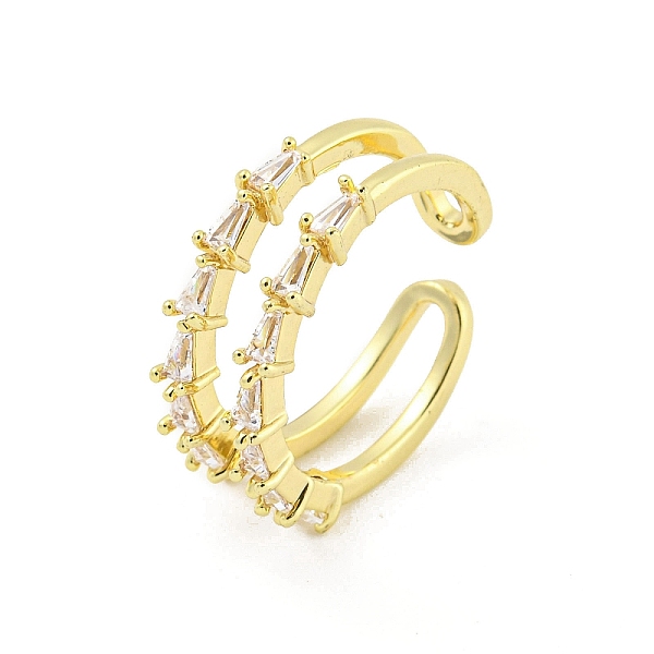 PandaHall Triangle Brass Micro Pave Clear Cubic Zirconia Open Cuff Rings, Long-Lasting Plated, Golden, 6~7.5mm, Inner Diameter: 17mm...
PandaHall Triangle Brass Micro Pave Clear Cubic Zirconia Open Cuff Rings, Long-Lasting Plated, Golden, 6~7.5mm, Inner Diameter: 17mm...