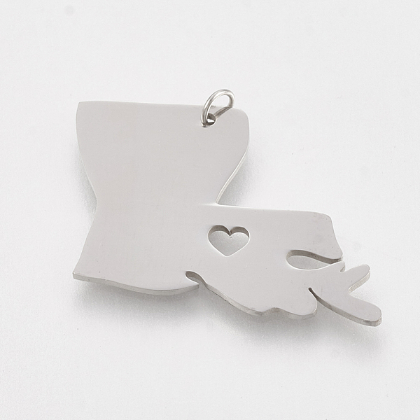 PandaHall 201 Stainless Steel Pendants, Map of Louisiana, Stainless Steel Color, 18x25x1mm, Hole: 3mm 201 Stainless Steel Others
PandaHall 201 Stainless Steel Pendants, Map of Louisiana, Stainless Steel Color, 18x25x1mm, Hole: 3mm 201 Stainless Steel Others
