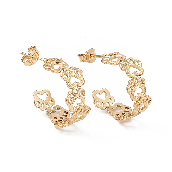 PandaHall 304 Stainless Steel Bear Paw Print Wrap Stud Earrings for Women, Golden, 21x9.5mm, Pin: 0.8mm 304 Stainless Steel Bear
PandaHall 304 Stainless Steel Bear Paw Print Wrap Stud Earrings for Women, Golden, 21x9.5mm, Pin: 0.8mm 304 Stainless Steel Bear