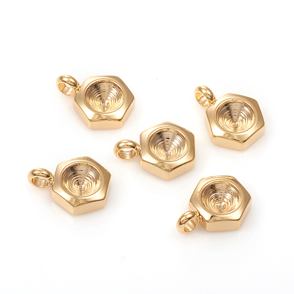 PandaHall 201 Stainless Steel Pendant Rhinestone Settings, For Pointed Back Rivoli Rhinestone, Hexagon, Golden, Fit for 4mm Rhinestone...
PandaHall 201 Stainless Steel Pendant Rhinestone Settings, For Pointed Back Rivoli Rhinestone, Hexagon, Golden, Fit for 4mm Rhinestone...