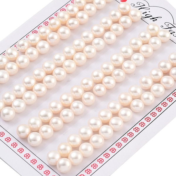 PandaHall Grade 6A Natural Cultured Freshwater Pearl Beads, Half Drilled, Half Round Beads, White, 6~6.5x4mm, Hole: 1mm Pearl Half Round...
PandaHall Grade 6A Natural Cultured Freshwater Pearl Beads, Half Drilled, Half Round Beads, White, 6~6.5x4mm, Hole: 1mm Pearl Half Round...