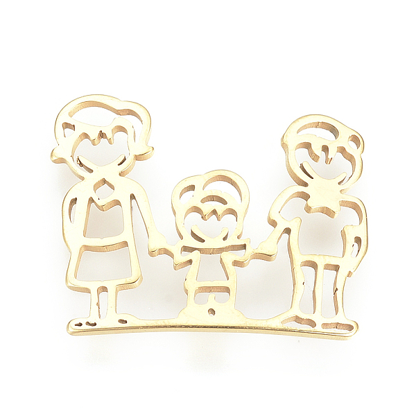 PandaHall 201 Stainless Steel Filigree Joiners, Family, Golden, 23x28x1mm 201 Stainless Steel Human
PandaHall 201 Stainless Steel Filigree Joiners, Family, Golden, 23x28x1mm 201 Stainless Steel Human