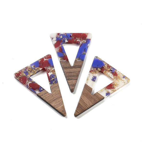 PandaHall Walnut Wood Pendants, Resin and Gold foil, Triangle, Mauve, 45x30x3.5mm, Hole: 2mm Wood Triangle Purple
PandaHall Walnut Wood Pendants, Resin and Gold foil, Triangle, Mauve, 45x30x3.5mm, Hole: 2mm Wood Triangle Purple
