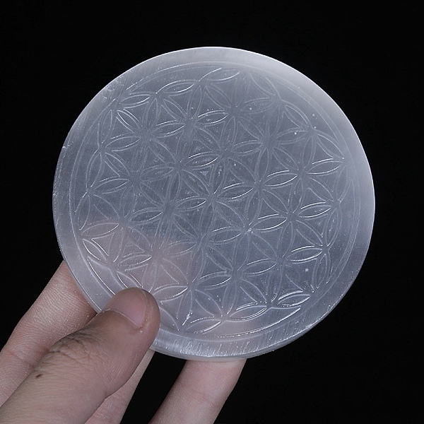 PandaHall Natural Selenite Charging Plate, Healing Stones Ornaments for Home Office Table Decoration, Flower, 100mm Selenite Flower
PandaHall Natural Selenite Charging Plate, Healing Stones Ornaments for Home Office Table Decoration, Flower, 100mm Selenite Flower