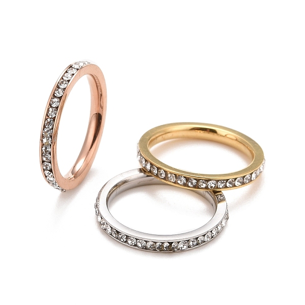 PandaHall 304 Stainless Steel Rhinestone Rings Set, Child Finger Rings, Mixed Color, Us Size 2(13.2mm), 3pcs/set 304 Stainless Steel Clear
PandaHall 304 Stainless Steel Rhinestone Rings Set, Child Finger Rings, Mixed Color, Us Size 2(13.2mm), 3pcs/set 304 Stainless Steel Clear