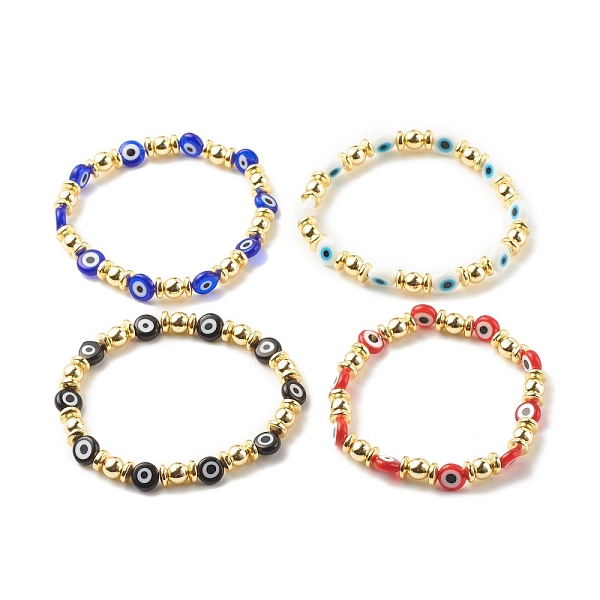 PandaHall Flat Round with Evil Eye Lampwork Stretch Bracelet Synthetic Hematite, Gemstone Jewelry for Women, Mixed Color, Inner Diameter..., Multicolor
PandaHall Flat Round with Evil Eye Lampwork Stretch Bracelet Synthetic Hematite, Gemstone Jewelry for Women, Mixed Color, Inner Diameter..., Multicolor