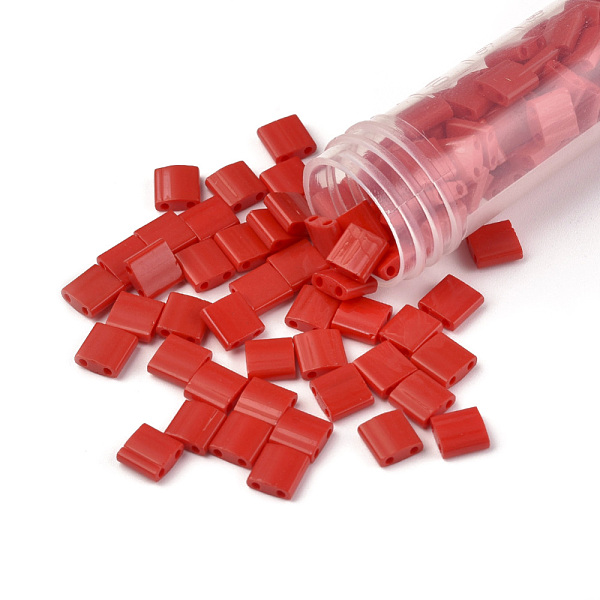 PandaHall MIYUKI TILA Beads, Japanese Seed Beads, 2-Hole, (TL408) Opaque Red, 5x5x1.9mm, Hole: 0.8mm, about 1180pcs/bag, 100g/bag Glass Red
PandaHall MIYUKI TILA Beads, Japanese Seed Beads, 2-Hole, (TL408) Opaque Red, 5x5x1.9mm, Hole: 0.8mm, about 1180pcs/bag, 100g/bag Glass Red