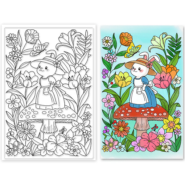 PandaHall PVC Plastic Stamps, for DIY Scrapbooking, Photo Album Decorative, Cards Making, Stamp Sheets, Rabbit Pattern, 16x11x0.3cm Plastic...
PandaHall PVC Plastic Stamps, for DIY Scrapbooking, Photo Album Decorative, Cards Making, Stamp Sheets, Rabbit Pattern, 16x11x0.3cm Plastic...