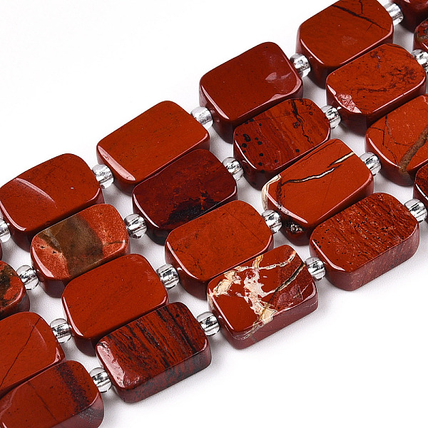 PandaHall Natural Red Jasper Beads Strands, with Seed Beads, Rectangle, 11~13.5x7.5~8.5x4.5~5mm, Hole: 0.8mm, seed beads: 3x3x2, hole: 0.8mm...
PandaHall Natural Red Jasper Beads Strands, with Seed Beads, Rectangle, 11~13.5x7.5~8.5x4.5~5mm, Hole: 0.8mm, seed beads: 3x3x2, hole: 0.8mm...