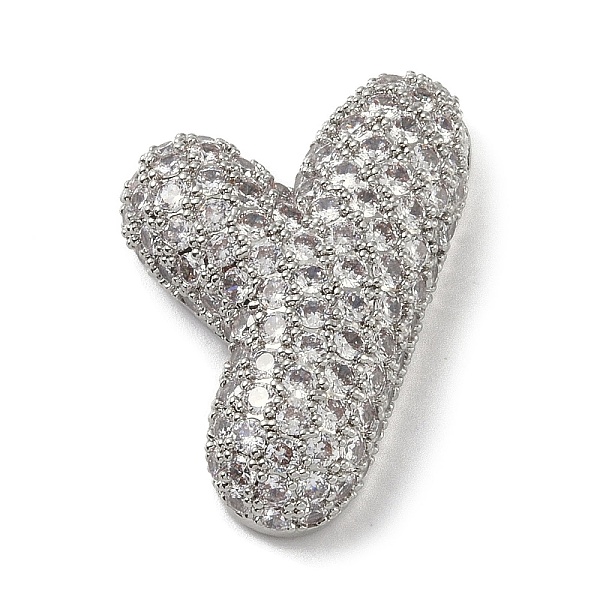 PandaHall Rack Plating Brass Micro Pave Clear Cubic Zirconia Pendants, Long-Lasting Plated, Platium, Letter Y, 29.5x20x7mm, Hole: 4x2.5mm..., Silver
PandaHall Rack Plating Brass Micro Pave Clear Cubic Zirconia Pendants, Long-Lasting Plated, Platium, Letter Y, 29.5x20x7mm, Hole: 4x2.5mm..., Silver