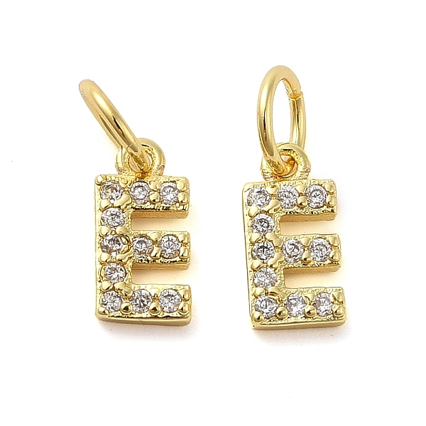 PandaHall Brass Micro Pave Cubic Zirconia Pendants, with Jump Ring, Letter E, 9x4.5x1.5mm, Hole: 3.6mm Brass+Cubic Zirconia Letter E Clear
PandaHall Brass Micro Pave Cubic Zirconia Pendants, with Jump Ring, Letter E, 9x4.5x1.5mm, Hole: 3.6mm Brass+Cubic Zirconia Letter E Clear