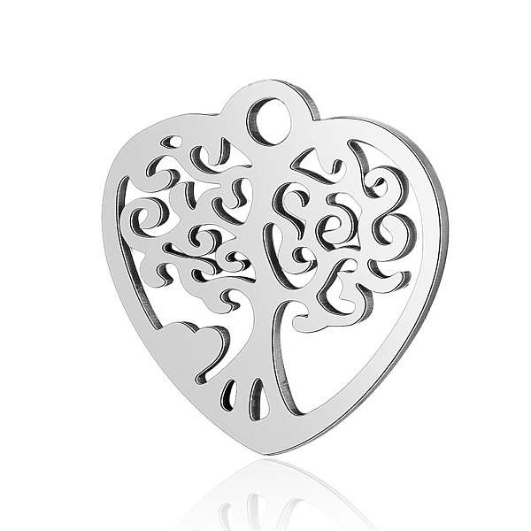 PandaHall 201 Stainless Steel Pendants, Heart with Tree, Stainless Steel Color, 15.5x15.5x1mm, Hole: 1.8mm 201 Stainless Steel Heart
PandaHall 201 Stainless Steel Pendants, Heart with Tree, Stainless Steel Color, 15.5x15.5x1mm, Hole: 1.8mm 201 Stainless Steel Heart