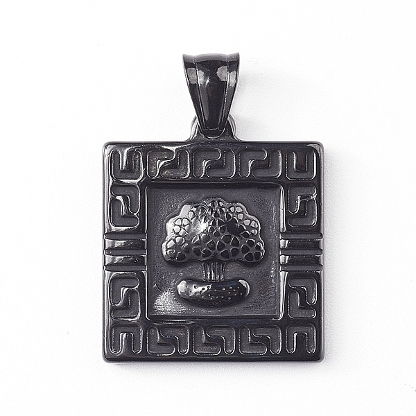 PandaHall 304 Stainless Steel Pendants, Hip-Hop Pendants, Rectangle with Tree, Electrophoresis Black, 29x25x3mm, Hole: 5x8mm 304 Stainless...
PandaHall 304 Stainless Steel Pendants, Hip-Hop Pendants, Rectangle with Tree, Electrophoresis Black, 29x25x3mm, Hole: 5x8mm 304 Stainless...