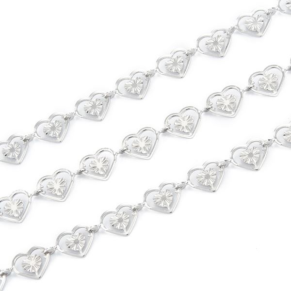 PandaHall Handmade 304 Stainless Steel Heart Link Chains, Unwelded, with Spool, Stainless Steel Color, heart: 6x9.5x0.5~2mm, 32.8 Feet...
PandaHall Handmade 304 Stainless Steel Heart Link Chains, Unwelded, with Spool, Stainless Steel Color, heart: 6x9.5x0.5~2mm, 32.8 Feet...