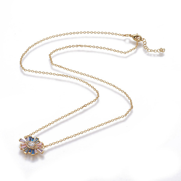 PandaHall Brass Cubic Zirconia Pendant Necklaces, with Lobster Claw Clasps and Cable Chains, Golden, 18.1 inch~18.5 inch(46~47cm) Cubic...
PandaHall Brass Cubic Zirconia Pendant Necklaces, with Lobster Claw Clasps and Cable Chains, Golden, 18.1 inch~18.5 inch(46~47cm) Cubic...