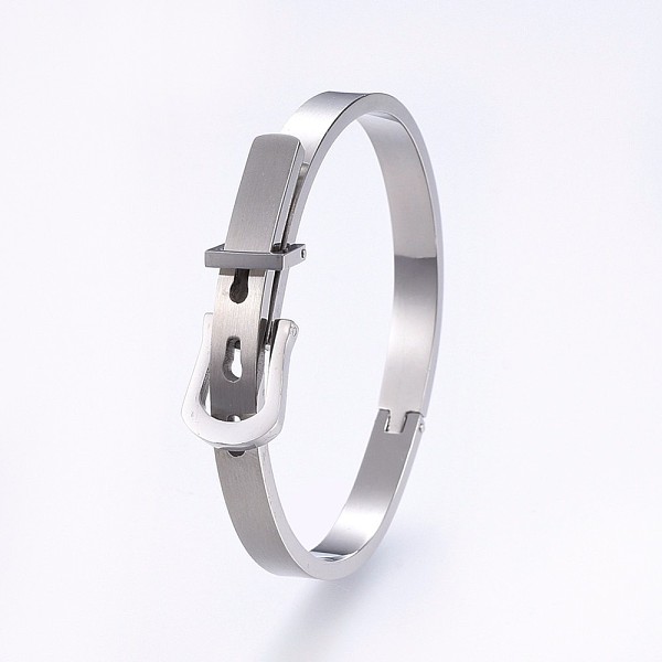 PandaHall 304 Stainless Steel Bangles, Stainless Steel Color, 2-1/4 inch(5.6cm)~2-1/2 inch(6.3cm)x1-7/8 inch(4.7cm)~2 inch(5cm), 6~12mm 304...
PandaHall 304 Stainless Steel Bangles, Stainless Steel Color, 2-1/4 inch(5.6cm)~2-1/2 inch(6.3cm)x1-7/8 inch(4.7cm)~2 inch(5cm), 6~12mm 304...