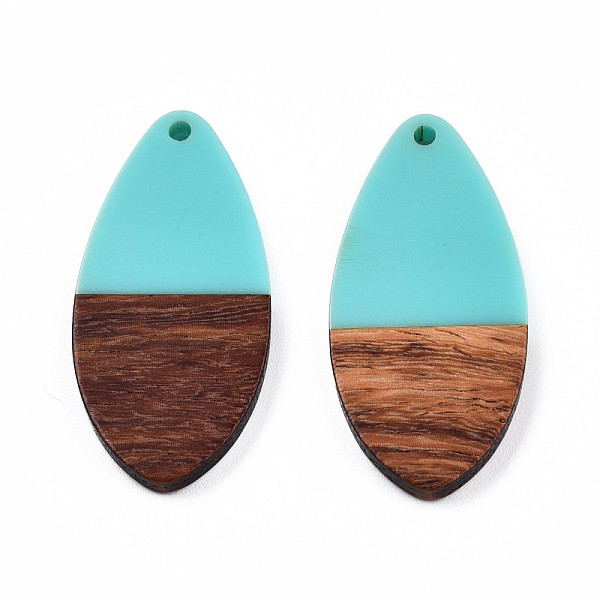 PandaHall Opaque Resin & Walnut Wood Pendants, Teardrop Shape Charm, Turquoise, 38x18x3mm, Hole: 2mm Resin+Wood Teardrop Green
PandaHall Opaque Resin & Walnut Wood Pendants, Teardrop Shape Charm, Turquoise, 38x18x3mm, Hole: 2mm Resin+Wood Teardrop Green