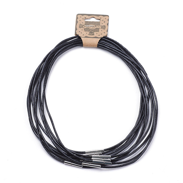 PandaHall Cowhide Leather Cord Necklace Making, with 304 Stainless Steel Clasps, Stainless Steel Color, Black, 15.7 inch(40cm) Leather Black
PandaHall Cowhide Leather Cord Necklace Making, with 304 Stainless Steel Clasps, Stainless Steel Color, Black, 15.7 inch(40cm) Leather Black