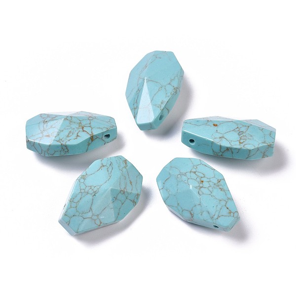 PandaHall Synthetic Turquoise Pendants, Faceted, Teardrop, 36~37.5x23~24x14~15.5mm, Hole: 1.8mm Synthetic Turquoise Teardrop
PandaHall Synthetic Turquoise Pendants, Faceted, Teardrop, 36~37.5x23~24x14~15.5mm, Hole: 1.8mm Synthetic Turquoise Teardrop