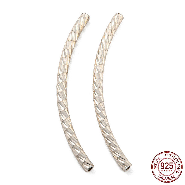 PandaHall 925 Sterling Silver Tube Beads, Diamond Cut, Curved Tube, Silver, 30x7.5x2mm, Hole: 1.2mm Sterling Silver Tube
PandaHall 925 Sterling Silver Tube Beads, Diamond Cut, Curved Tube, Silver, 30x7.5x2mm, Hole: 1.2mm Sterling Silver Tube