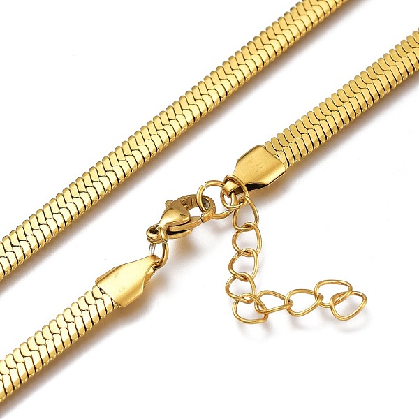 PandaHall Unisex 304 Stainless Steel Herringbone Chain Necklaces, with Lobster Claw Clasps, Golden, 17.71 inch(45cm), 5mm 304 Stainless...
PandaHall Unisex 304 Stainless Steel Herringbone Chain Necklaces, with Lobster Claw Clasps, Golden, 17.71 inch(45cm), 5mm 304 Stainless...