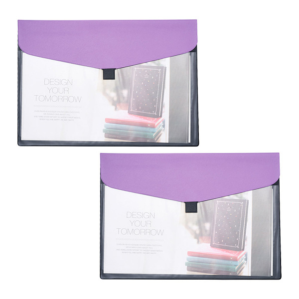 PandaHall Magibeads PVC Meeting File Bag, with PU Leather & Hook and Loop, Rectangle, Dark Violet, 22.6x31.8x0.3cm, 2pcs/set Plastic None
PandaHall Magibeads PVC Meeting File Bag, with PU Leather & Hook and Loop, Rectangle, Dark Violet, 22.6x31.8x0.3cm, 2pcs/set Plastic None