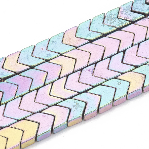 PandaHall Electroplate Non-magnetic Synthetic Hematite Beads Strands, Arrow, Rainbow Plated, 6x4x2mm, Hole: 0.8mm, about 95pcs/strand, 16.1...
PandaHall Electroplate Non-magnetic Synthetic Hematite Beads Strands, Arrow, Rainbow Plated, 6x4x2mm, Hole: 0.8mm, about 95pcs/strand, 16.1...
