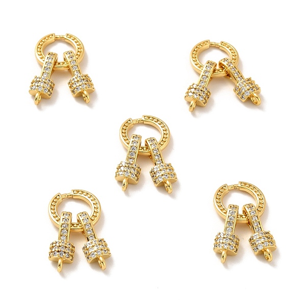 PandaHall Rack Plating Brass Micro Pave Cubic Zirconia Links, Cadmium Free & Lead Free & Nickle Free, Real 18K Gold Plated, 23x12mm, Hole..., Clear
PandaHall Rack Plating Brass Micro Pave Cubic Zirconia Links, Cadmium Free & Lead Free & Nickle Free, Real 18K Gold Plated, 23x12mm, Hole..., Clear