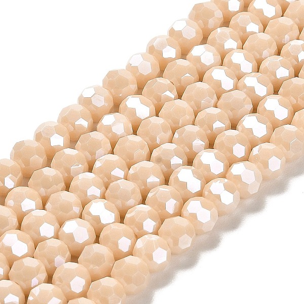 PandaHall Electroplate Opaque Glass Beads Strands, Faceted(32 Facets), Pearl Luster Plated, Round, PeachPuff, 6mm, Hole: 1mm, about..., Brown
PandaHall Electroplate Opaque Glass Beads Strands, Faceted(32 Facets), Pearl Luster Plated, Round, PeachPuff, 6mm, Hole: 1mm, about..., Brown
