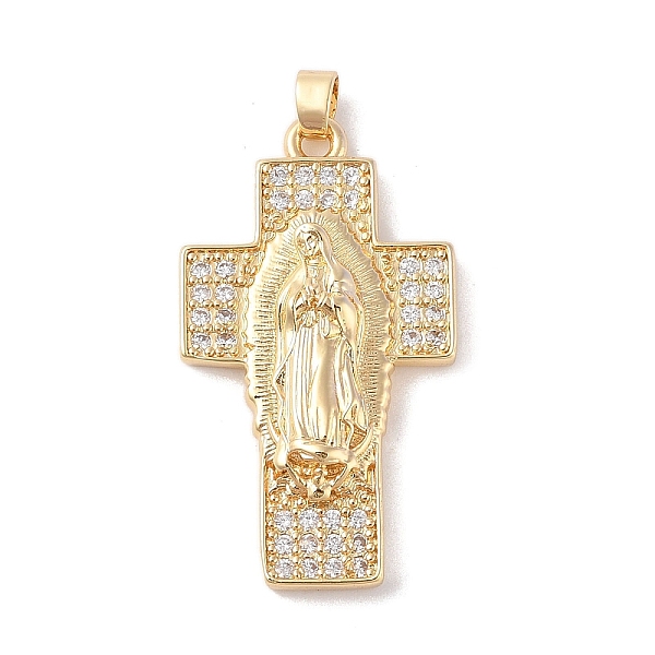 PandaHall Brass Cubic Zirconia Pendants, Long-Lasting Plated, Cross with Holy Virgin Charms, Golden, Clear, 44x25x6mm, Hole: 6X3mm...
PandaHall Brass Cubic Zirconia Pendants, Long-Lasting Plated, Cross with Holy Virgin Charms, Golden, Clear, 44x25x6mm, Hole: 6X3mm...