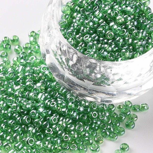 PandaHall Glass Seed Beads, Trans. Colours Lustered, Round, Green, 2mm, Hole: 1mm, 30000pcs/pound Glass Green
PandaHall Glass Seed Beads, Trans. Colours Lustered, Round, Green, 2mm, Hole: 1mm, 30000pcs/pound Glass Green