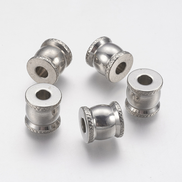 PandaHall 201 Stainless Steel European Beads, Large Hole Beads, Vase, Stainless Steel Color, 10x10mm, Hole: 4mm 201 Stainless Steel Vase
PandaHall 201 Stainless Steel European Beads, Large Hole Beads, Vase, Stainless Steel Color, 10x10mm, Hole: 4mm 201 Stainless Steel Vase